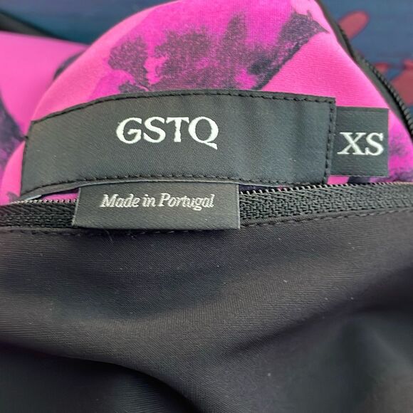 GSTQ Reversible Jacket Pink Black Herringbone Men's XS / Woman's‎ L - Picture 4 of 8